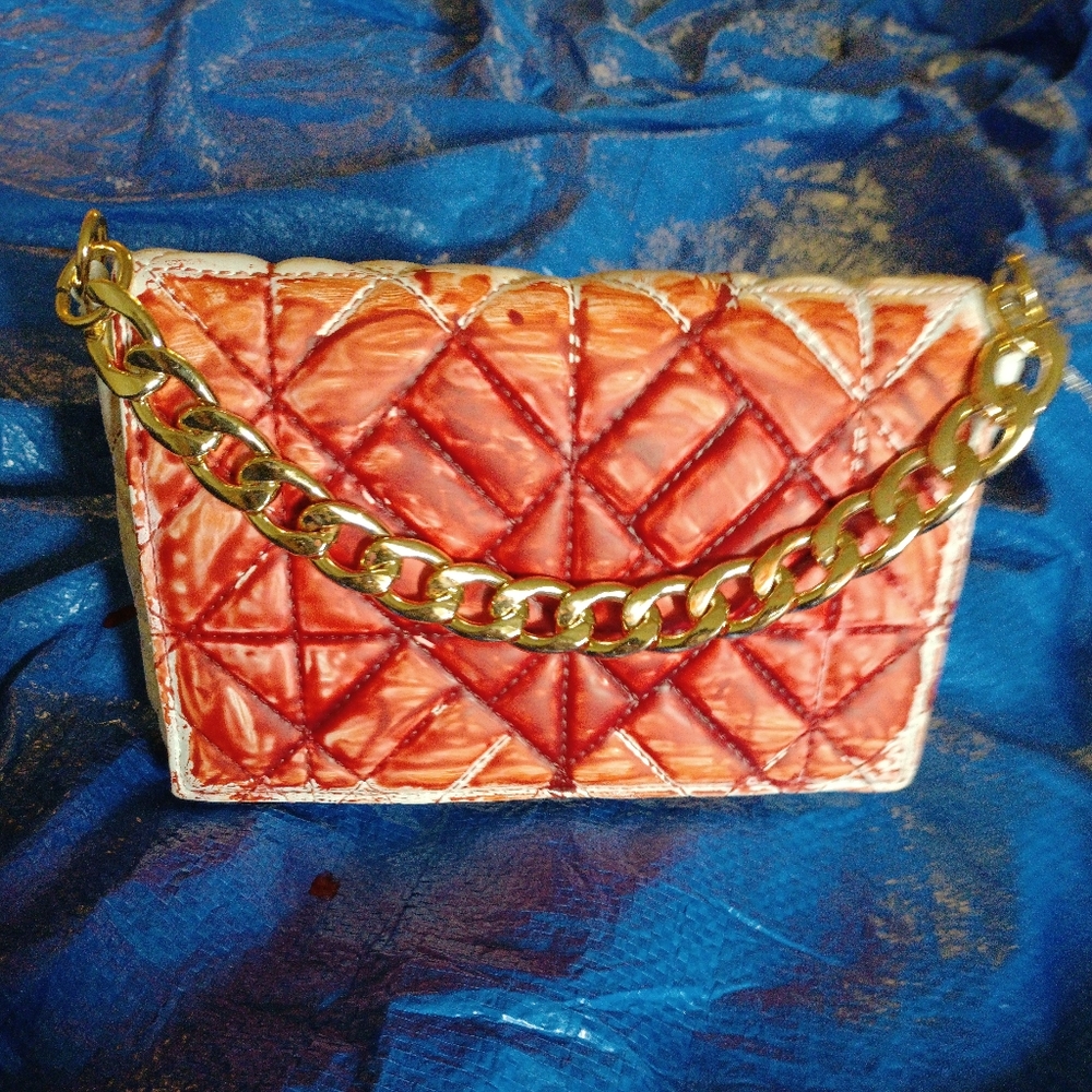 Finger painted VEGAN bloody handbag